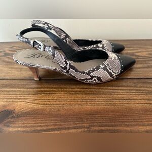 Brighton Womens Frieze Snake Pattern Kitten Heel - Size 9